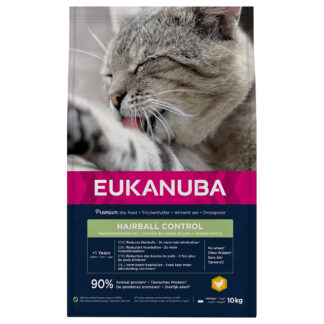 Eukanuba Hairball Control Adult - Výhodné balení: 2 x 10 kg