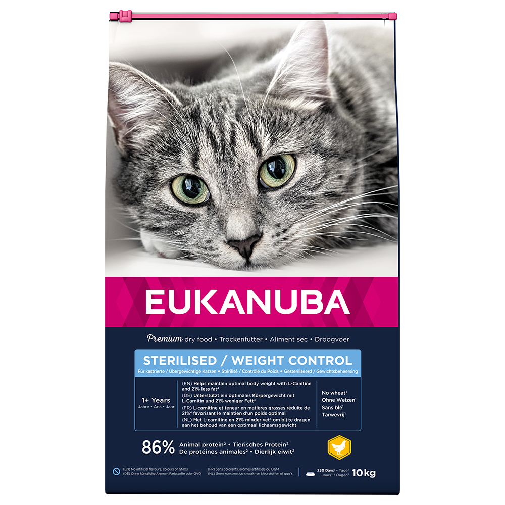 Eukanuba Sterilised/Weight Control Adult - Výhodné balení: 2 x 10 kg