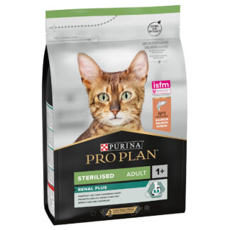 PURINA PRO PLAN Sterilised Adult Renal Plus losos - Výhodné balení 2 x 3 kg