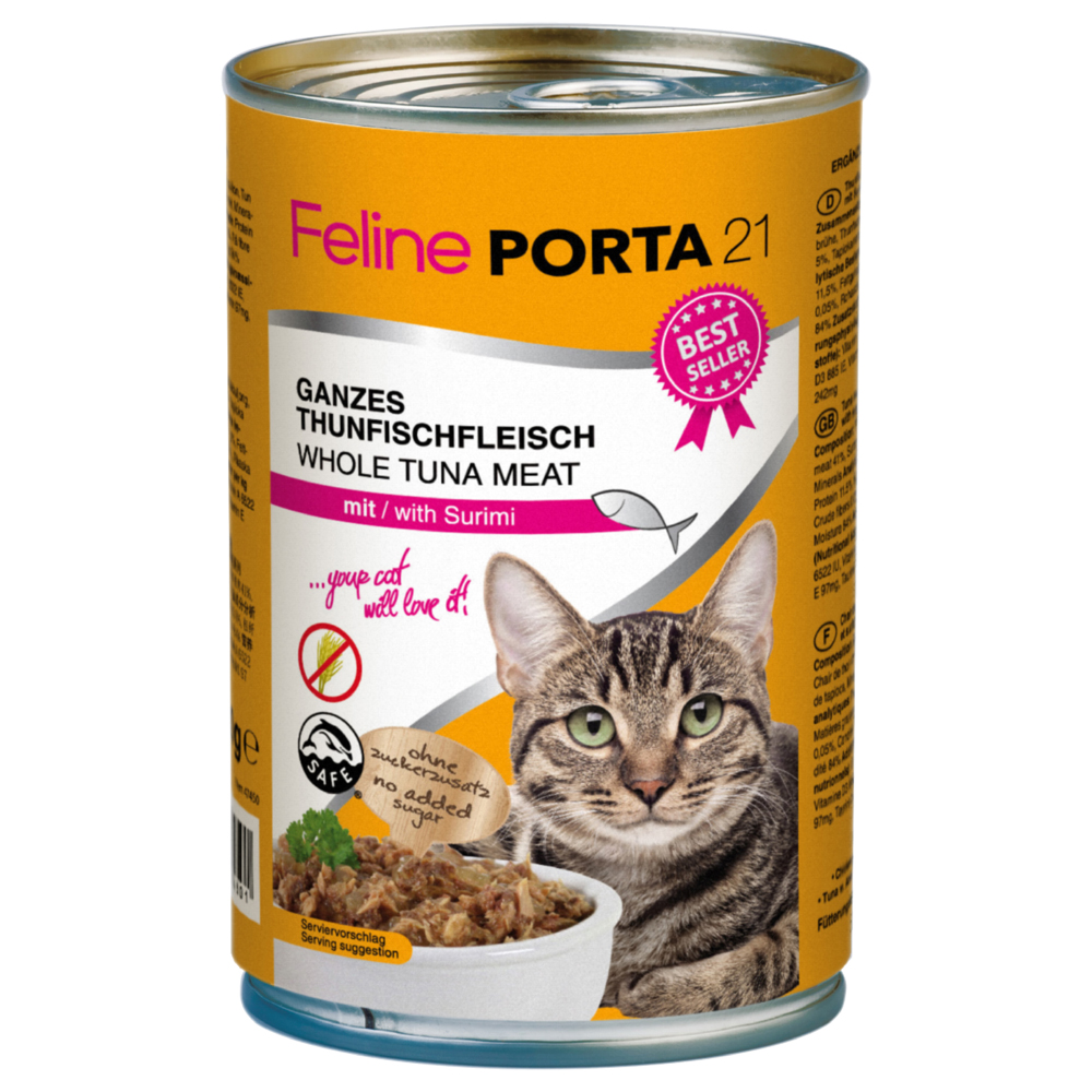 Feline Porta 21 12 x 400 g - tuňák se surimi