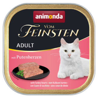 animonda Vom Feinsten Adult 32 x 100 g - s krůtími srdíčky