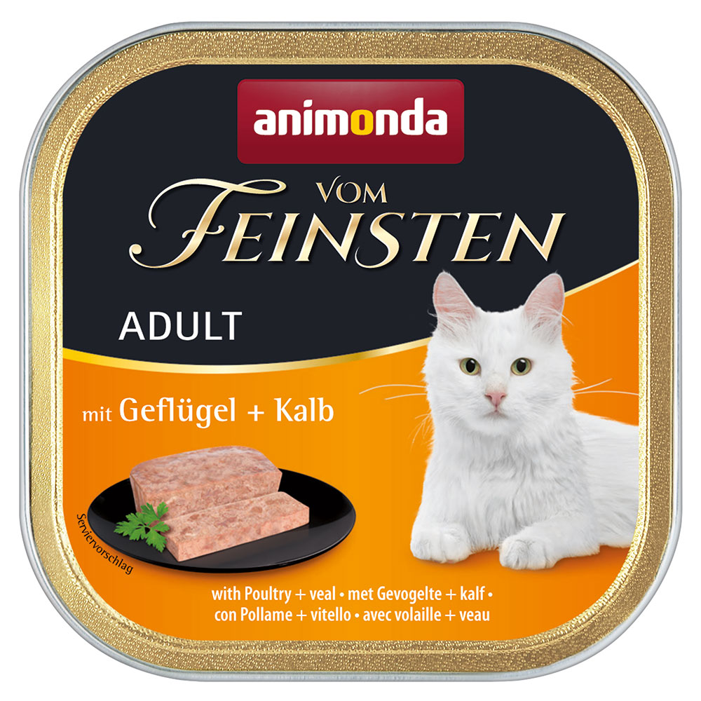 animonda Vom Feinsten Adult 32 x 100 g - drůbeží a telecí