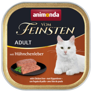 animonda Vom Feinsten Adult 32 x 100 g - s kuřecími játry