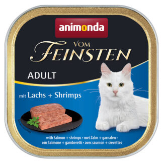 animonda Vom Feinsten Adult 32 x 100 g - losos a krevety