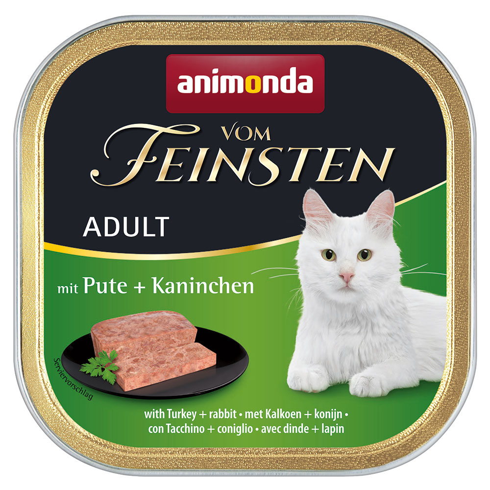 animonda Vom Feinsten Adult 32 x 100 g - krůtí a králík