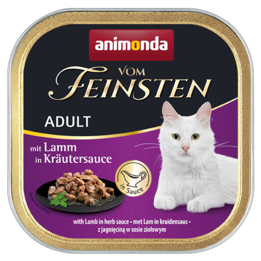 animonda Vom Feinsten Adult 32 x 100 g - jehněčí s bylinkovou omáčkou