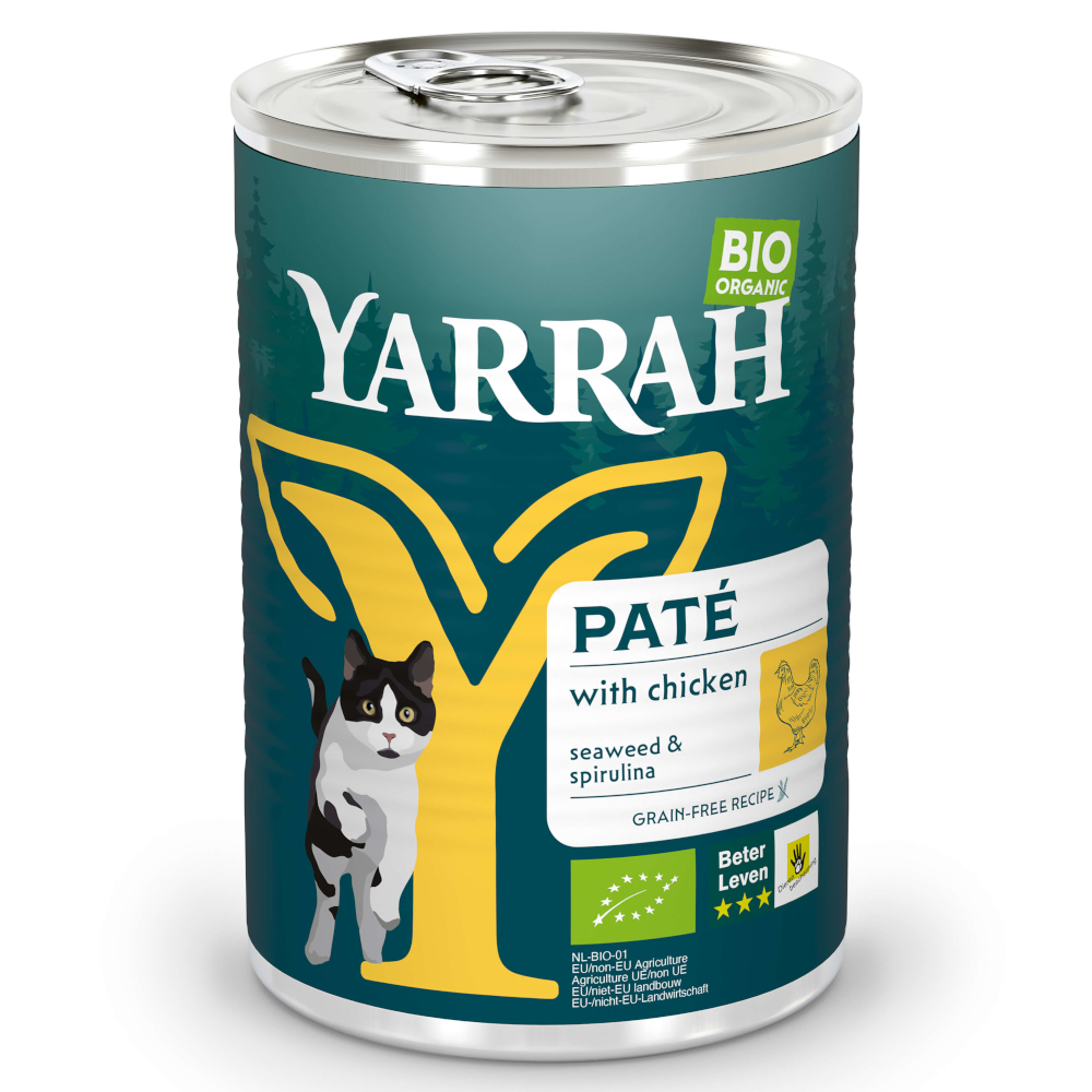 Yarrah Bio Paté 24 x 400 g ve výhodném balení - Bio kuře