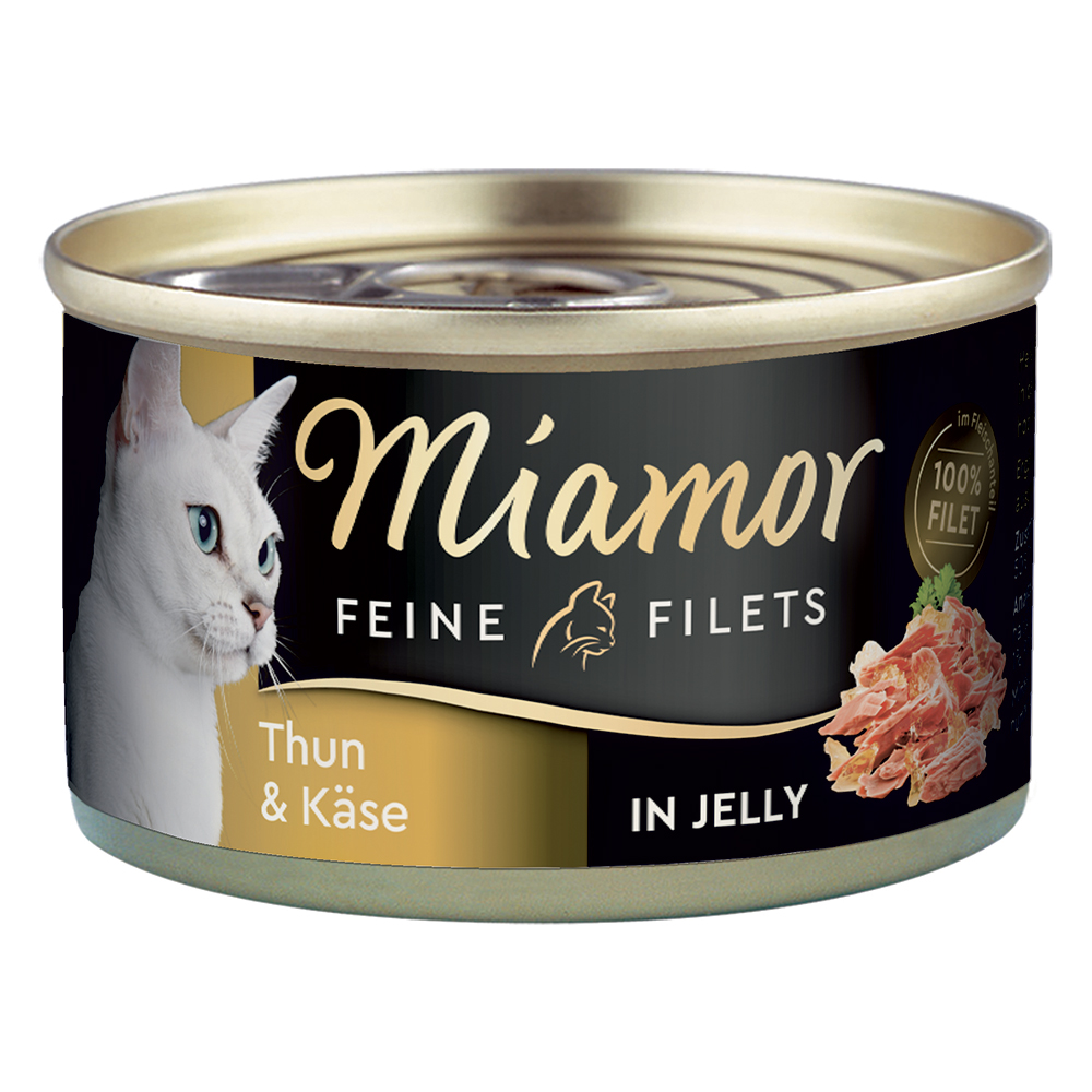Výhodné balení Miamor Feine Filets 24 ks (24 x 100 g) - tuňák a sýr