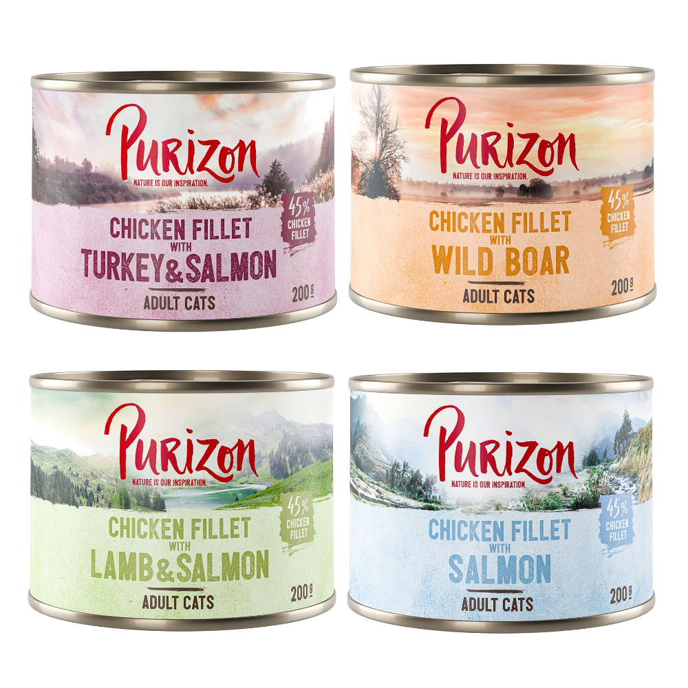 Purizon Original 24 ks (24 x 200 g) - bez obilovin - míchané balení
