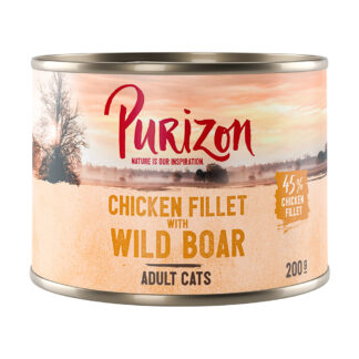Purizon Original 24 ks (24 x 200 g) - bez obilovin - kuřecí filet s divočákem