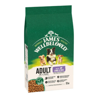 James Wellbeloved Adult Dog Hypoallergenic jehněčí s rýží - výhodné balení: 2 x 12 kg