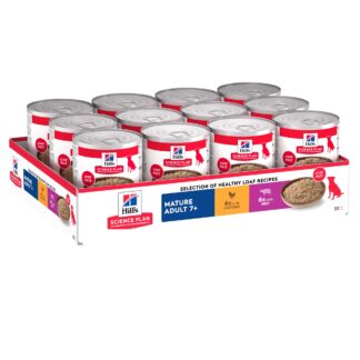 Hill's Science Plan Mature Adult 7+ - kuřecí a hovězí 24 ks (24 x 370 g)