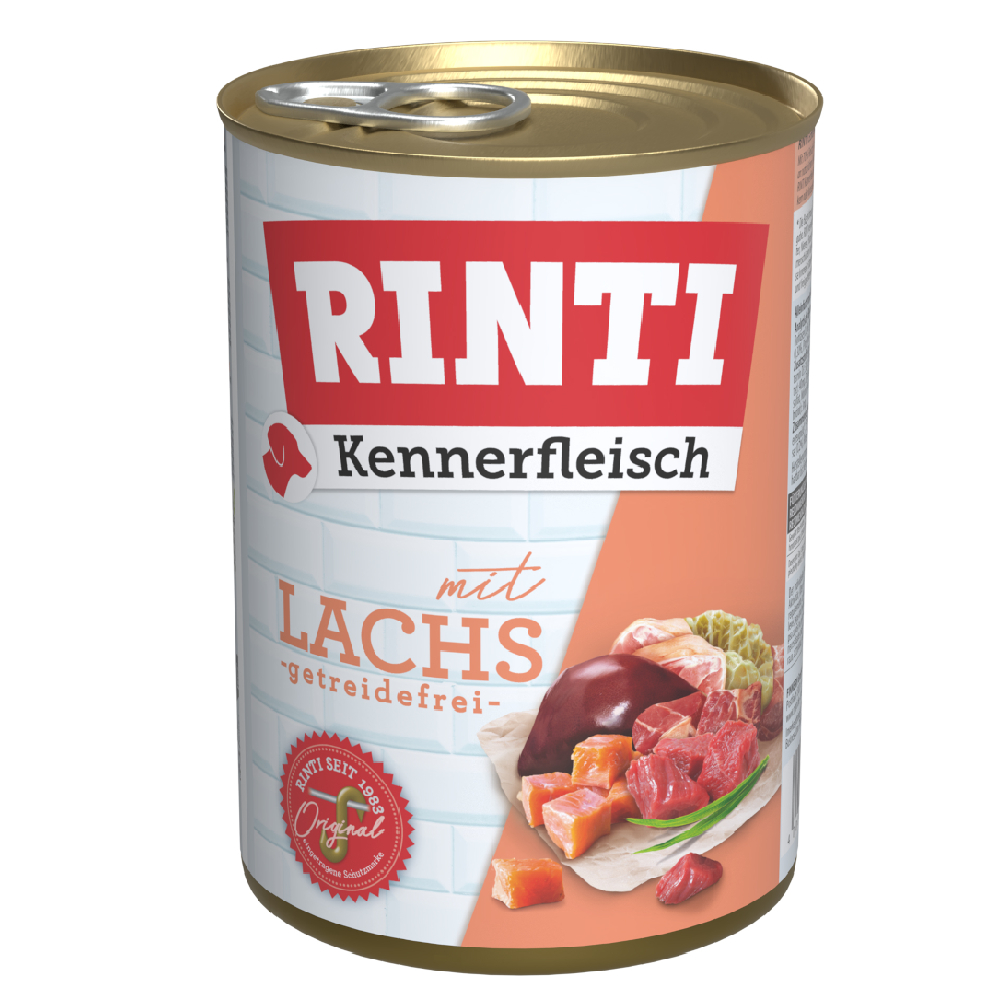 Výhodné balení RINTI Kennerfleisch 24 ks (24 x 400 g) - losos