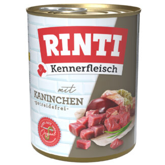 Výhodné balení RINTI Kennerfleisch 12 ks (12 x 800 g) - králičí
