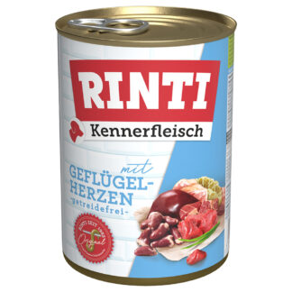Výhodné balení RINTI Kennerfleisch 24 ks (24 x 400 g) - Drůbeží srdíčka