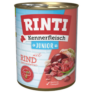 RINTI Kennerfleisch Junior 6 x 800 g / 24 x 800 g - Hovězí (24 x 800 g)