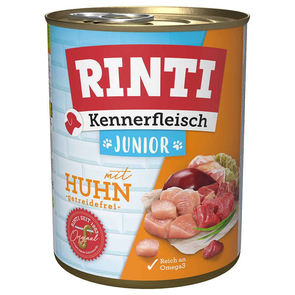 RINTI Kennerfleisch Junior 6 x 800 g / 24 x 800 g - Kuřecí (24 x 800 g)