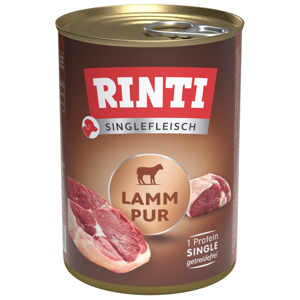 Rinti Sensible 12 x 400 g - Čisté jehněčí