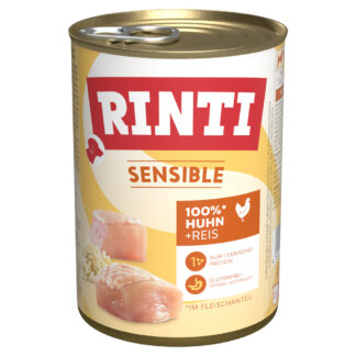 Výhodné balení RINTI Sensible 24 x 400 g - kuřecí a rýže