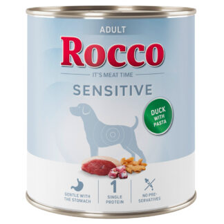 Rocco Sensitive 24 x 800 g nová receptura - 24 x 800 g: kachní a nudle