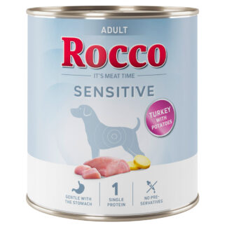 Rocco Sensitive 24 x 800 g nová receptura - 24 x 800 g: krůtí a brambory