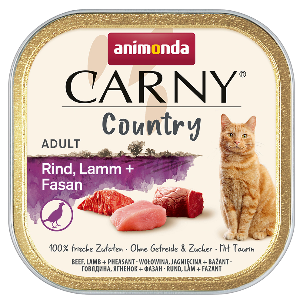 Výhodné balení animonda Carny Country Adult 64 x 100 g - hovězí