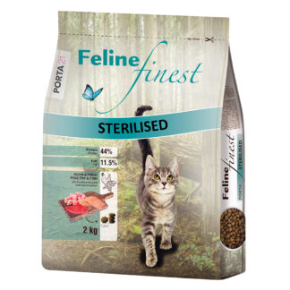 Porta 21 Feline Finest Sterilised s kuřecím a rybou - 2 x 2 kg