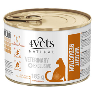4Vets Natural Cat Weight Reduction 185 g - 24 x 185 g