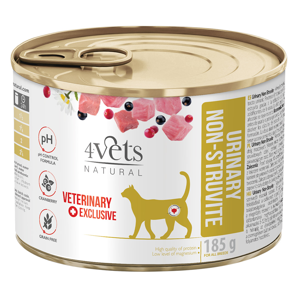 4Vets Natural Cat Urinary 185 g - 24 x 185 g