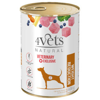 4Vets Natural Veterinary Exclusive Weight reduction 400 g - 6 x 400 g
