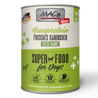 Výhodné balení MAC's Mono Sensitive 24 x 800 g - králičí