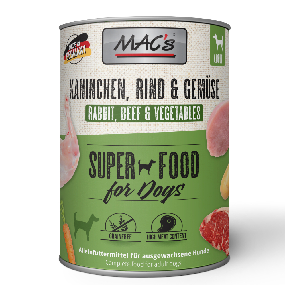 MAC's Adult 6 x 800 g - králičí a zelenina