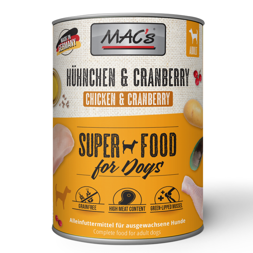 MAC's Adult 6 x 800 g - kuřecí a brusinky