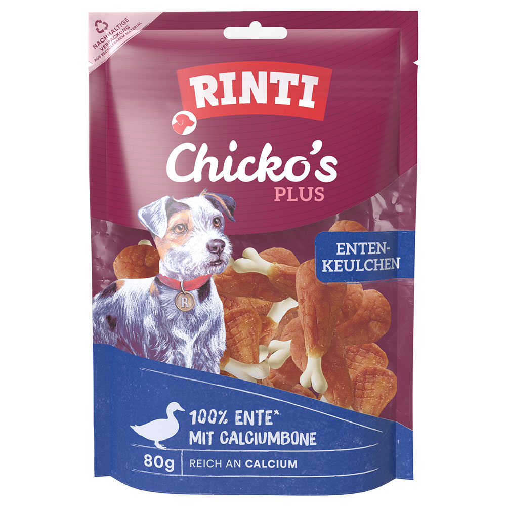 RINTI Chicko Plus kachní stehýnka - 12 x 80 g