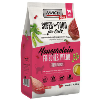 MAC's Superfood for Cats Adult Monoprotein  Kůň - 2 x 1
