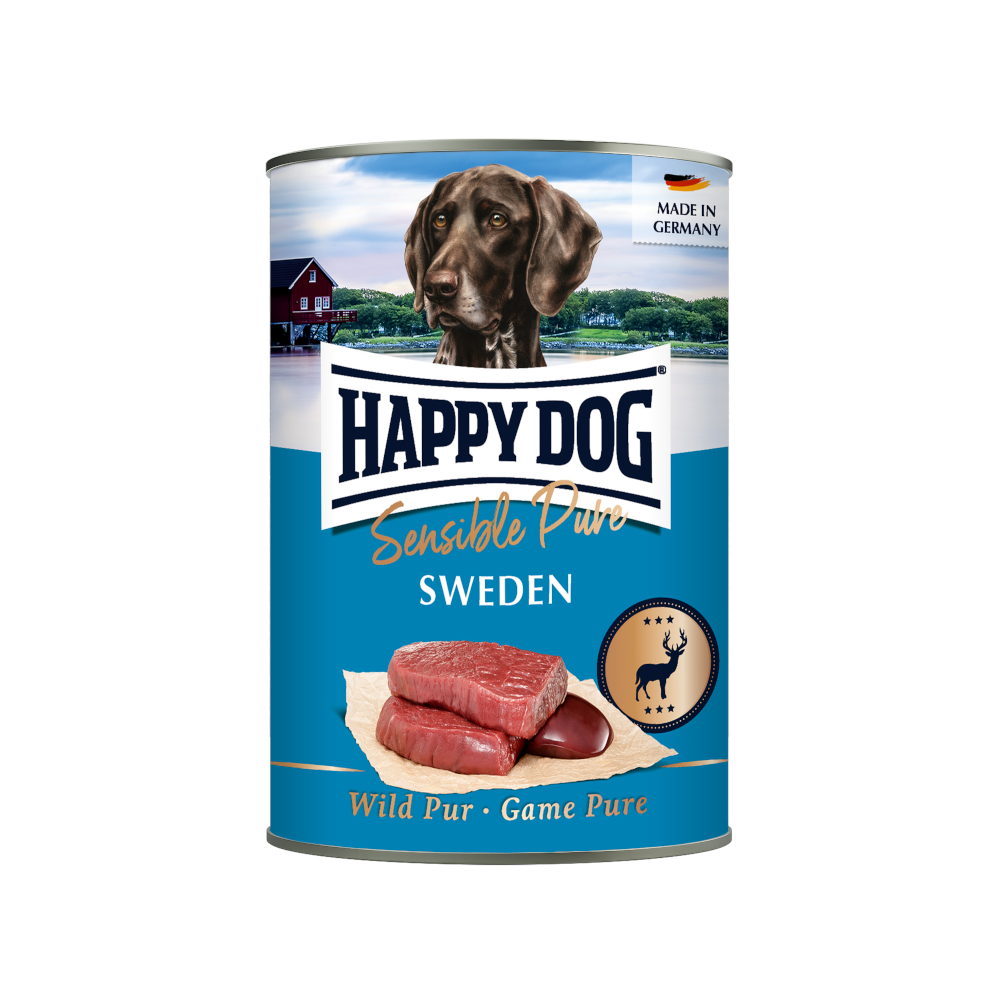 Happy Dog Sensible Pure 24 x 400 g - Sweden (zvěřina)