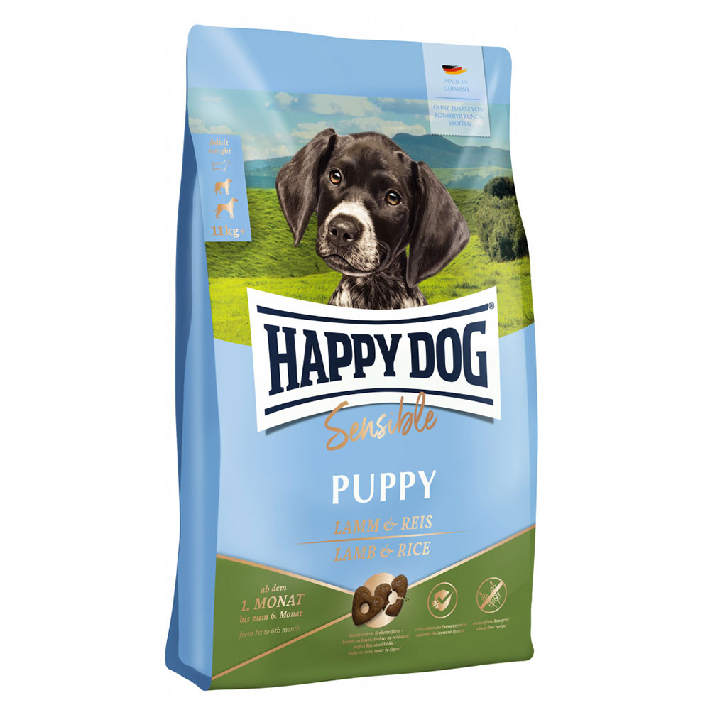 Happy Dog Supreme Sensible Puppy s jehněčím masem a rýží - 10 kg