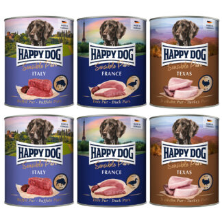 Happy Dog Sensible Pure 12 × 800 g výhodné balení - Mix Sensible (3 druhy)