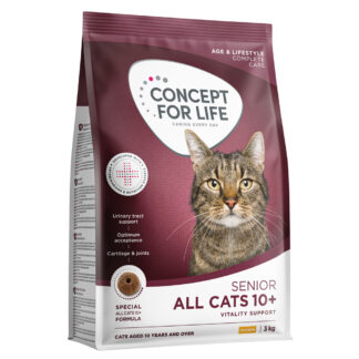 Concept for Life All Cats 10+ – vylepšená receptura! - novinka: výhodné balení 3 x 3 kg