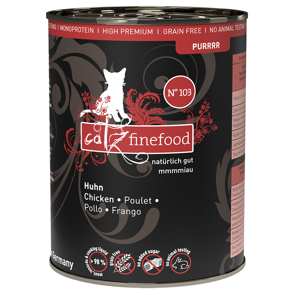 catz finefood Purrrr konzerva 6 x 400 g - Kuře