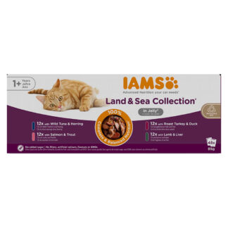 IAMS Advanced Nutrition Adult Land & Sea Mix 48 x 85 g - v želé