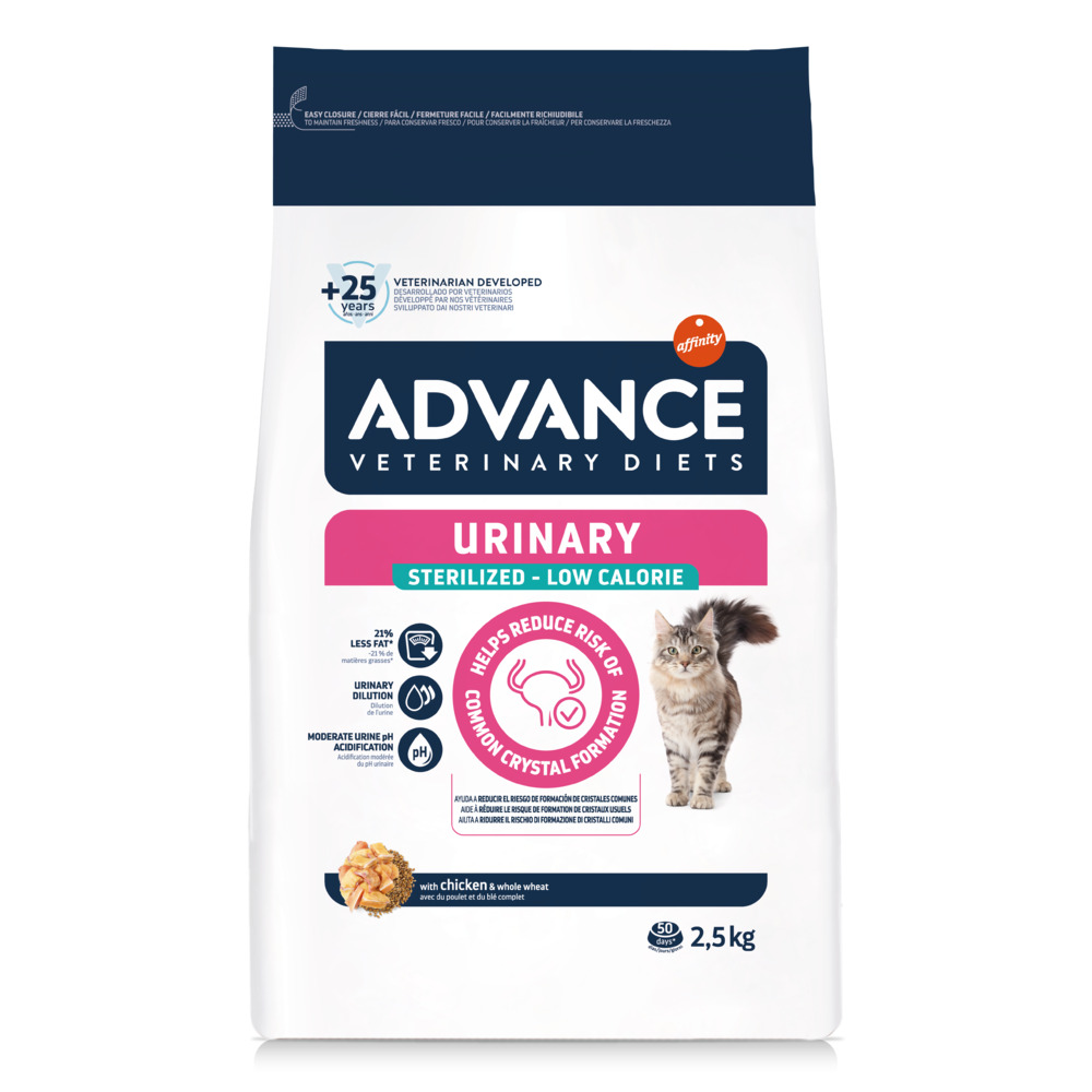 Advance Veterinary Diets Cat Urinary Sterilized Low Calorie - 2 x 2