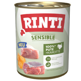 Výhodné balení RINTI Sensible 2 x 6 ks (12 x 800 g) - Krůta & mrkev
