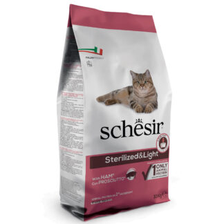 Schesir Sterilized & Light se šunkou - výhodné balení: 2 x 10 kg