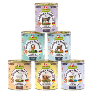 Kombinované balení GranataPet Liebling's Mahlzeit 6 x 800 g - mix I (6 druhů)