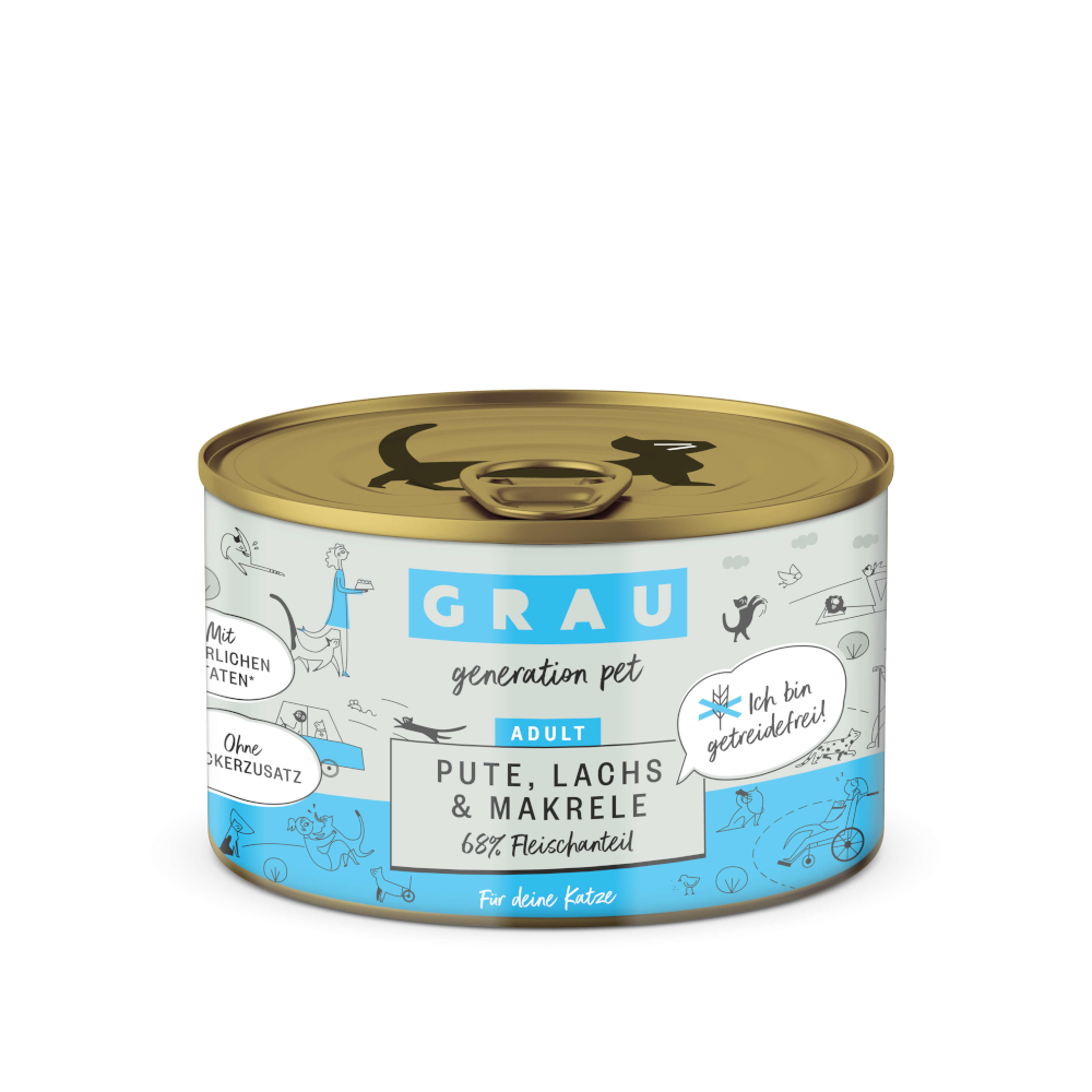 GRAU Adult bez obilovin 24 x 200 g - krůtí