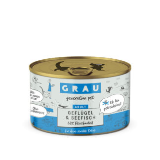 GRAU Adult bez obilovin 24 x 200 g - drůbeží & mořská ryba
