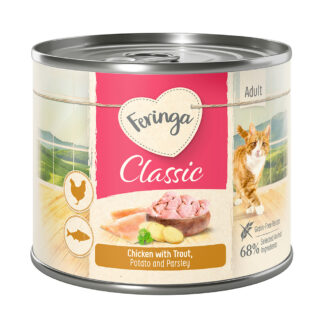 Feringa Classic Meat Menu 24 x 200 g - pstruh a kuřecí