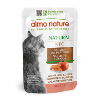 Almo Nature HFC Pouch 24 x 55 g - Losos & dýně