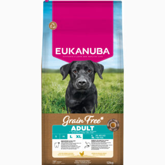 Eukanuba Grain Free Adult Large s kuřecím - 12 kg
